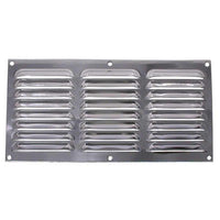 Hooded Louvre Vent Chrome Plated (12" x 6")