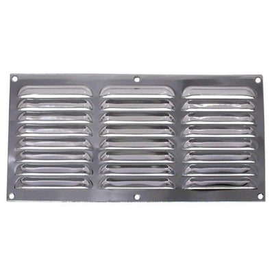 Hooded Louvre Vent Chrome Plated (12