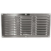 Hooded Louvre Vent Polished Stainless Steel (12" x 6")