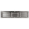 Hooded Louvre Vent Brushed Stainless Steel (12" x 3")
