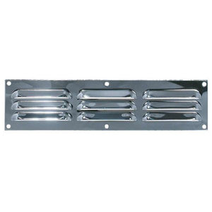 Hooded Louvre Vent Chrome Plated (12" x 3")