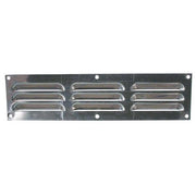 Hooded Louvre Vent Polished Stainless Steel (12" x 3")