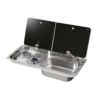 Fiamma F45S Awning, Indel B Fridge, Can Hob/RH Sink & Cold Tap Bundle