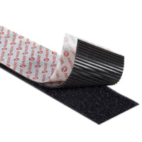 Velcro Heavy Duty Stick On Tape (50mm x 2.5m / Black)