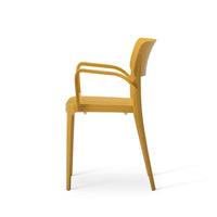 Vivo Polypropylene Armchair for Contract Use - Mustard