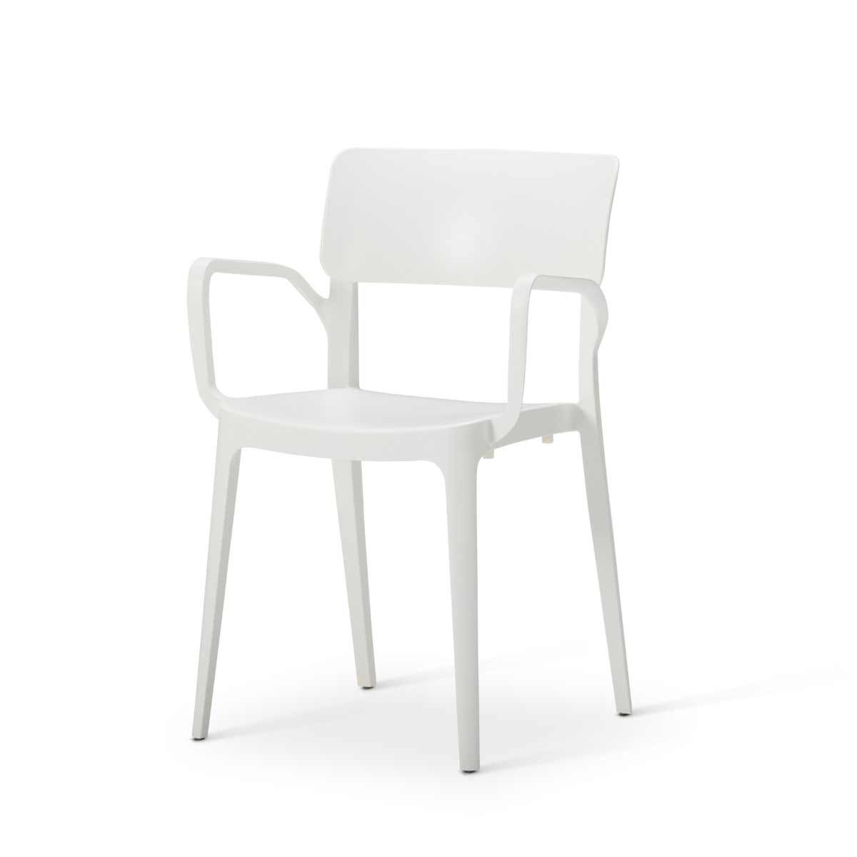 Vivo Polypropylene Armchair for Contract Use - White