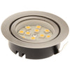 Aten Lighting Nickel Recessed LED Downlight Unswitched (Warm White)