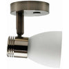 Nickel LED Reading Light with Opal Glass (Cool White / Touch Dimmable)