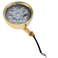 AG LED Tunnel Light with Brass Surrounding 117mm Diameter