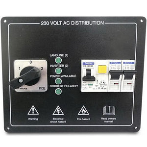 AG AC Panel RCCB 2MCB's + 2-Way Changeover