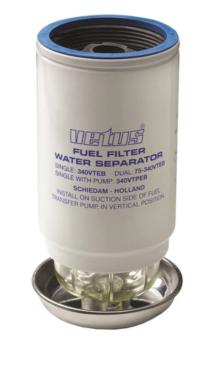 VETUS Spin-on filter, 10-micron, Max. 460l/h