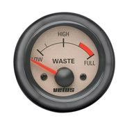VETUS waste water level indicator, cream, 24V, cut-out size 52mm