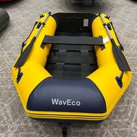 WavEco ULTRA 2.5m Yellow Inflatable boat with a Solid Transom & Slatted Floor