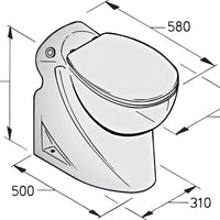 VETUS Toilet type WCL 12V (WC12L)