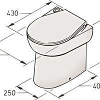VETUS Toilet type WCS, 24V (WC24S2)