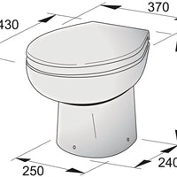 VETUS Toilet WCPS24, 24V (WCPS24)
