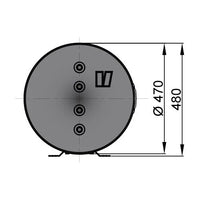 VETUS Twin-coil calorifier, 50lt. (WHT050)
