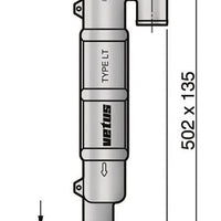 VETUS plastic gooseneck type LT45, 45mm (WLOCKLT45)