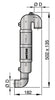 VETUS plastic gooseneck type LT60, 60mm (WLOCKLT60)