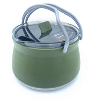 Wolf Outdoors EzyStow Collapsible Kettle 1L Olive Green