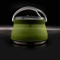 Wolf Outdoors EzyStow Collapsible Kettle 1L Olive Green