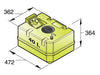 VETUS plastic drinking water tank, 40lt, including connections and inspection Lid (WTANK40C)