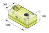 VETUS plastic drinking water tank, 60lt, including connections and inspection Lid (WTANK60C)