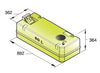 VETUS plastic drinking water tank, 80lt, including connections and inspection Lid (WTANK80C)