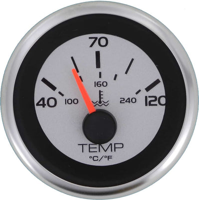 Veethree Argent Analogue Gauge - Water TEMP  (40 - 120 degrees C)