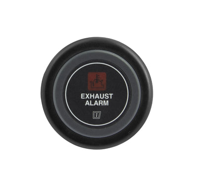 VETUS exhaust temperature alarm, black, 12V, cut-out size 52mm