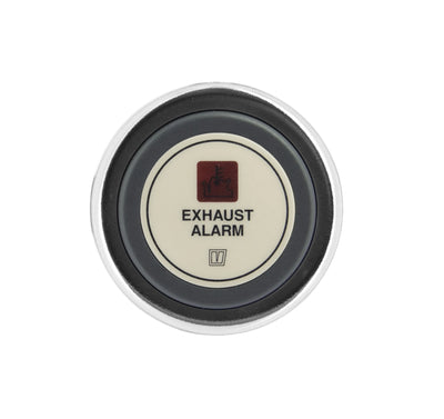 VETUS exhaust temperature alarm, white, 12V, cut-out size 52mm
