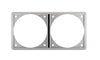 VETUS Aluminium frame for 2 panels, 75mm cut-out diameter