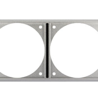VETUS Aluminium frame for 2 panels, 75mm cut-out diameter