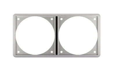 VETUS Aluminium frame for 2 panels, 75mm cut-out diameter
