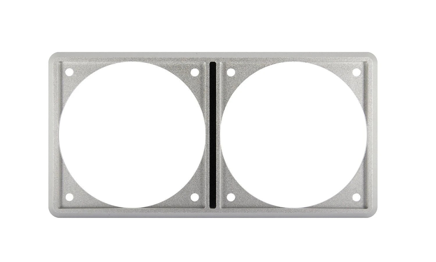 VETUS Aluminium frame for 2 panels, 75mm cut-out diameter