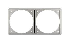 VETUS Aluminium frame for 2 panels, 75mm cut-out diameter