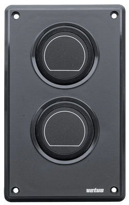 VETUS extension panel for 2 instruments with cut-out diameter of 52mm