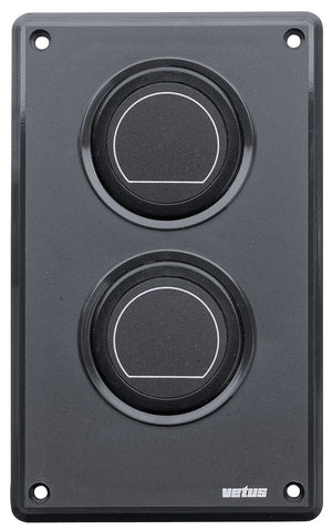 VETUS extension panel for 2 instruments with cut-out diameter of 52mm