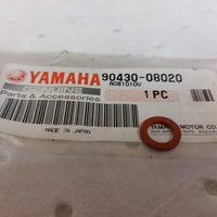 DRAIN SCREW GASKET 90430-08020  YAMAHA