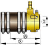 VETUS Bronze flexible inner bearing, 35mm diameter, with dual lip seal