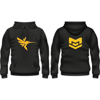 Black Hoodie with Dual HM & MK Logos (Front and Back) HM-BHXXL