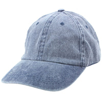 Pre-Washed Faded Baseball Cap - available in Beige, Grey, Blue or Green