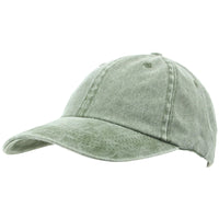Pre-Washed Faded Baseball Cap - available in Beige, Grey, Blue or Green