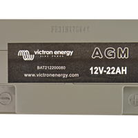 Victron 12V AGM deep cycle battery - 22 ah @ C20