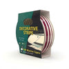 PSP Colour Stripe Triple Stripe T3 20mm Burgundy 20mm x 10m