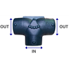 Divider T, 150 mm (6") Inlet - 125/125 (5",5") Outlets 62227F