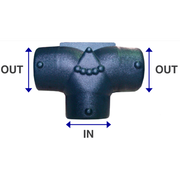Divider T, 150 mm (6") Inlet - 150/150 (6",6") Outlets 63908M