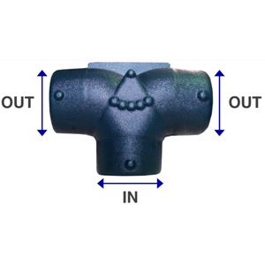 Divider T, 150 mm (6") Inlet - 125/125 (5",5") Outlets 62227F