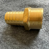 AG DZR Hose Connector 1-1/2" BSP Taper Male - 1-1/4" Hose