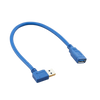 USB extension cable 0.3m one side right angle